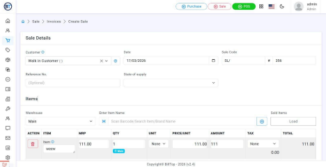 BillTop Invoice Management